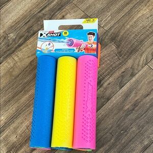 X-Shot Foam Water Blaster Trio - Blue, Yellow, Pink
